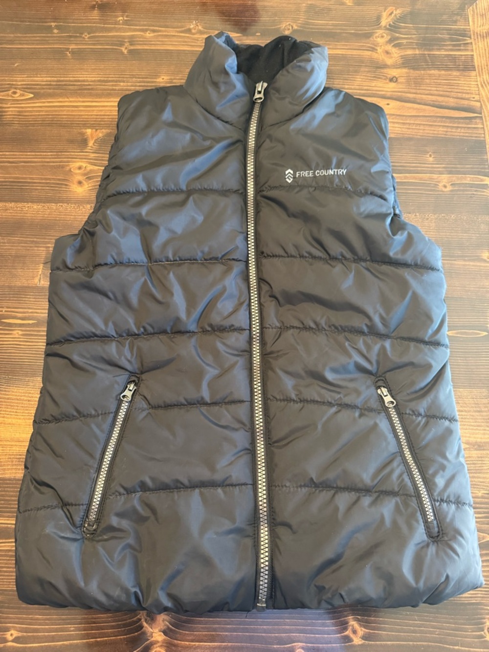 Free Country Women’s  Black Quilted Puffer Vest Size M